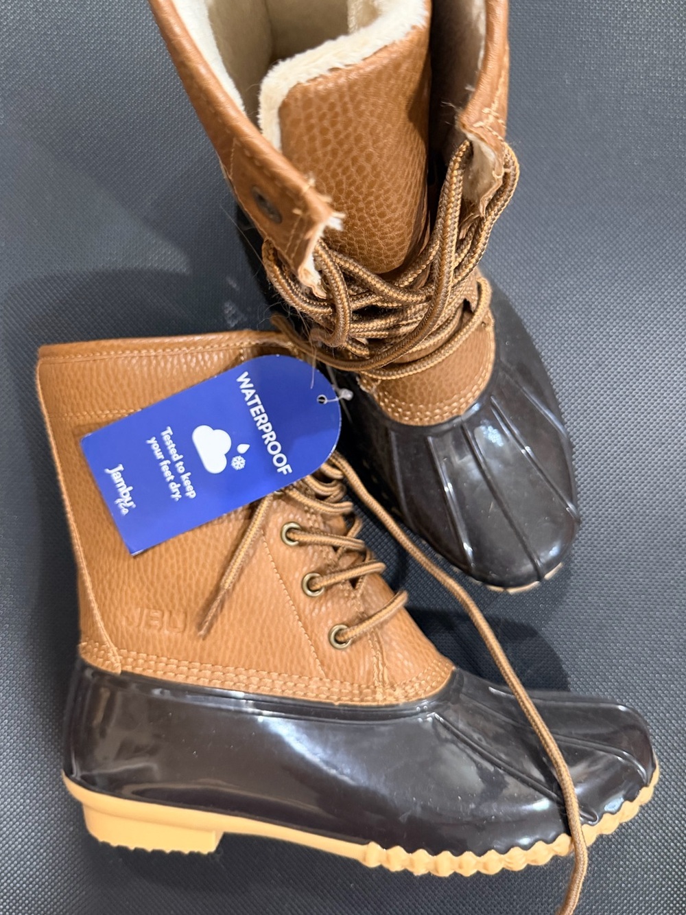 New Jambu Waterproof Brown Duck Boots